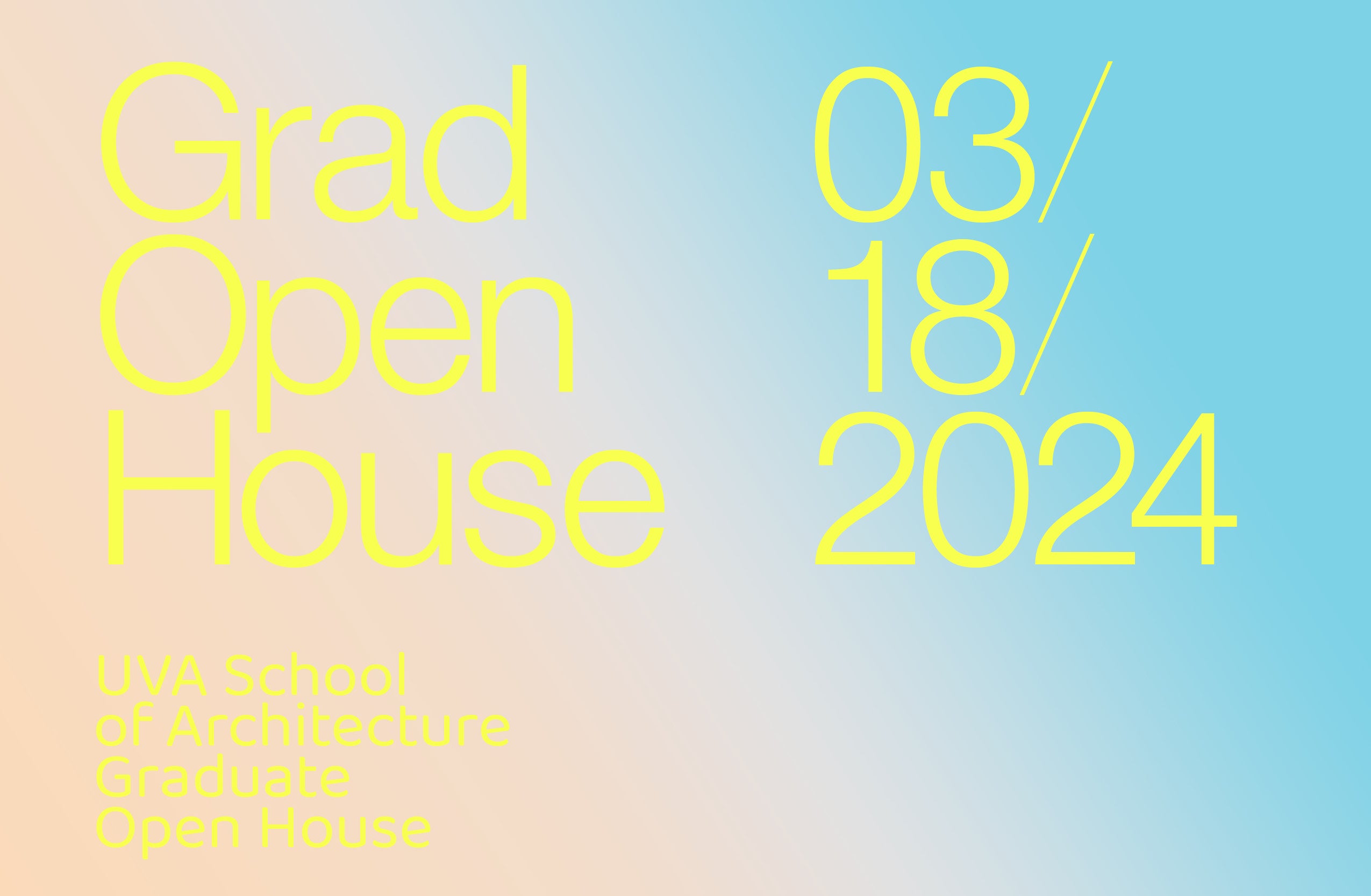 Graduate Open House Graphic