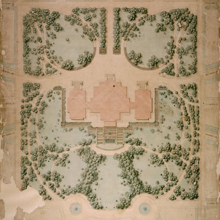 Olmsted US Capitol Grounds 1874
