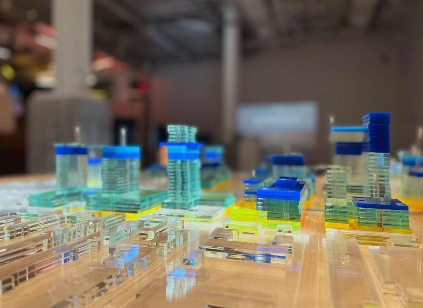 model of Gowanus, Brooklyn, NYC