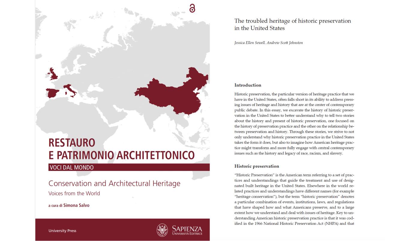 Conservation and Architectural Heritage Cover and Sewell and Johnston's essay first page_2