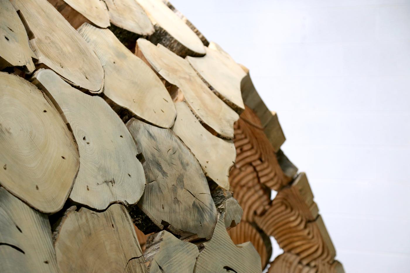 Before Building Tangential Timber By MacDonald and Schumann - detail of wood joint
