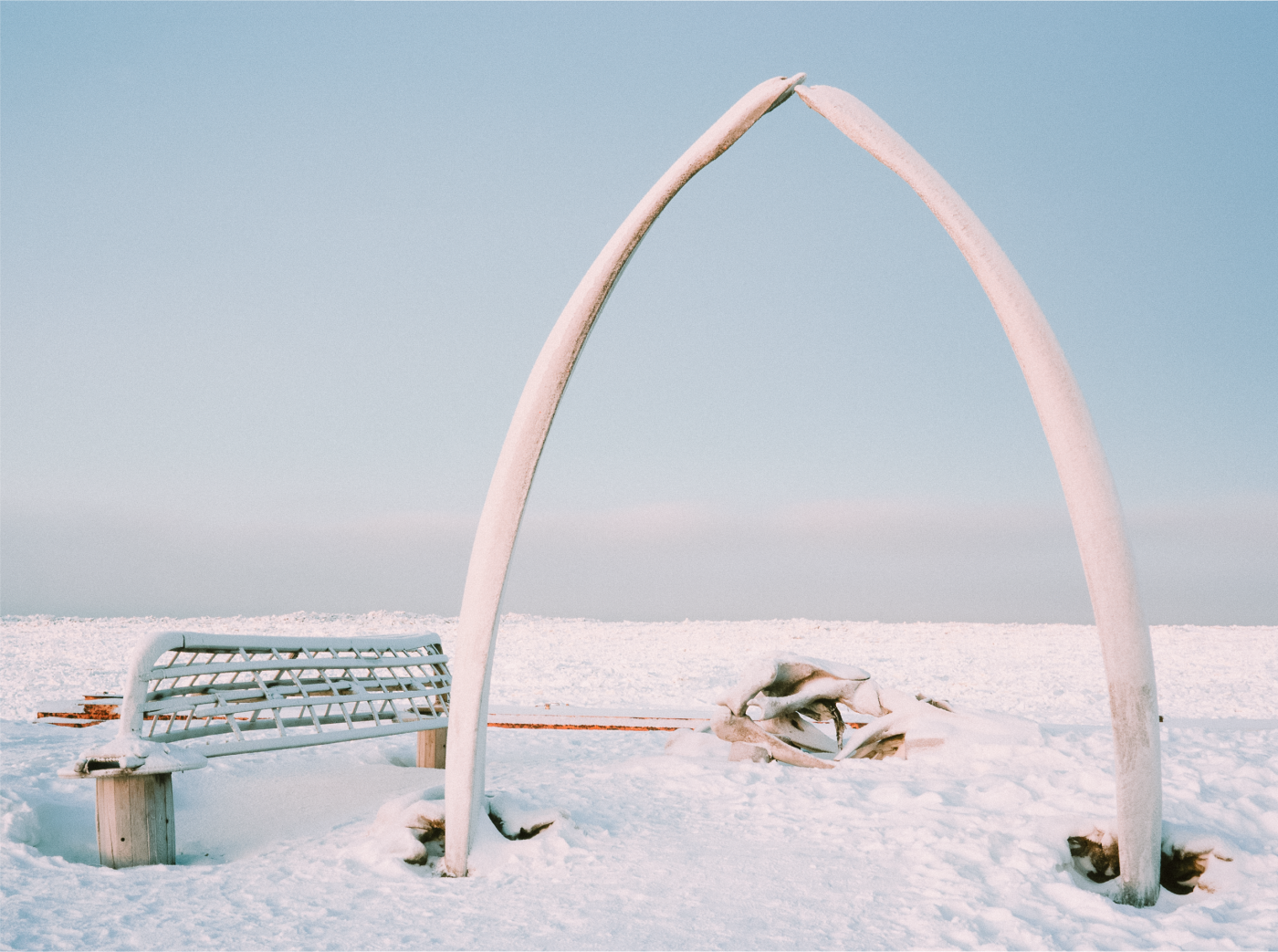 Whalebone Arch in Utqiagvik_CC 4.0 - photo by Warren McKenzie