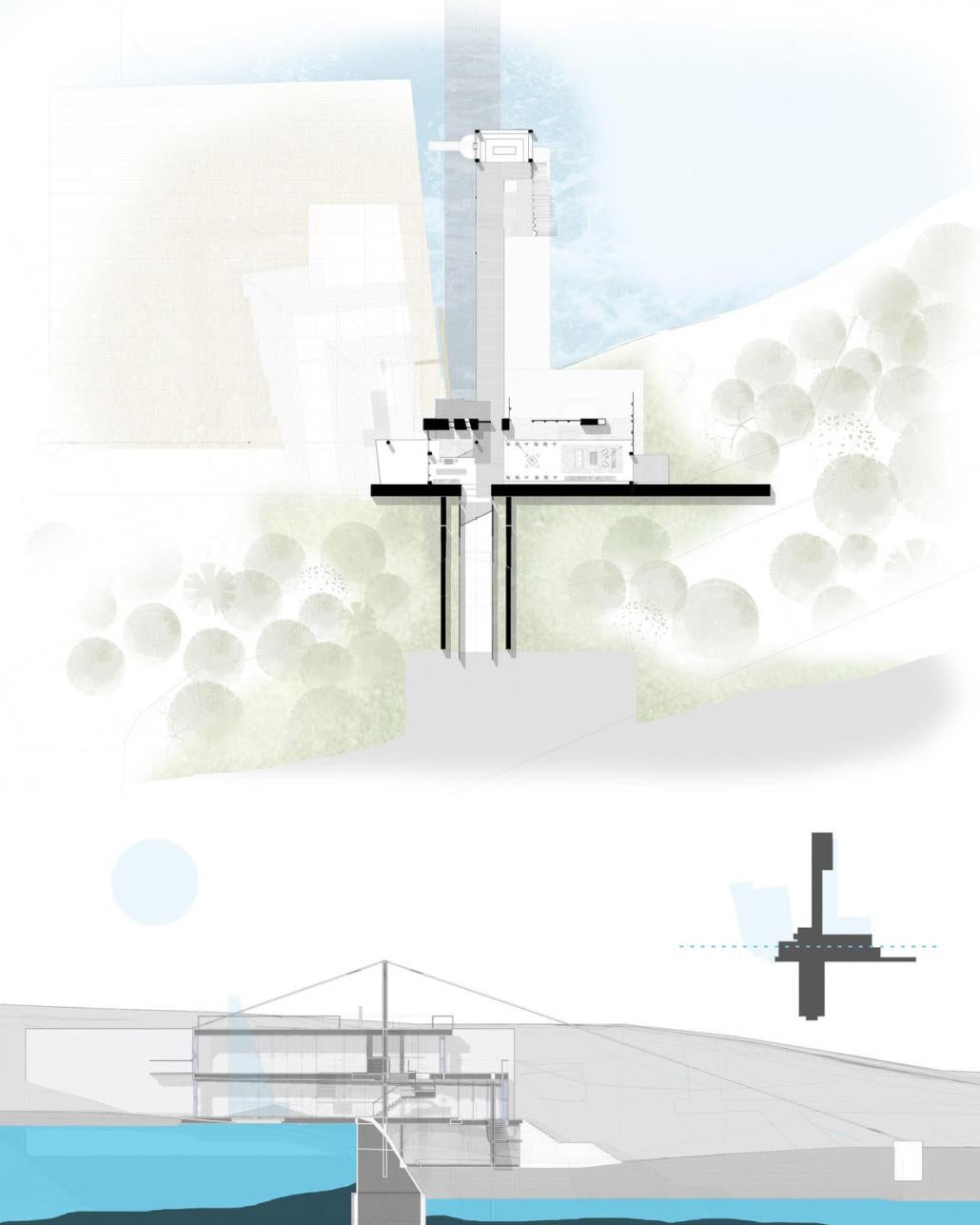 Tilden Puckett Study Architecture Showcase - 1 - site plan and section