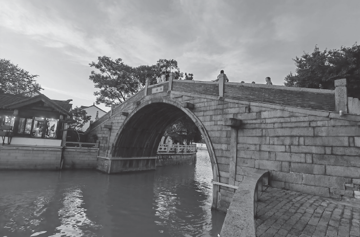 The Maple Bridge in Suzhou by Bo Bian
