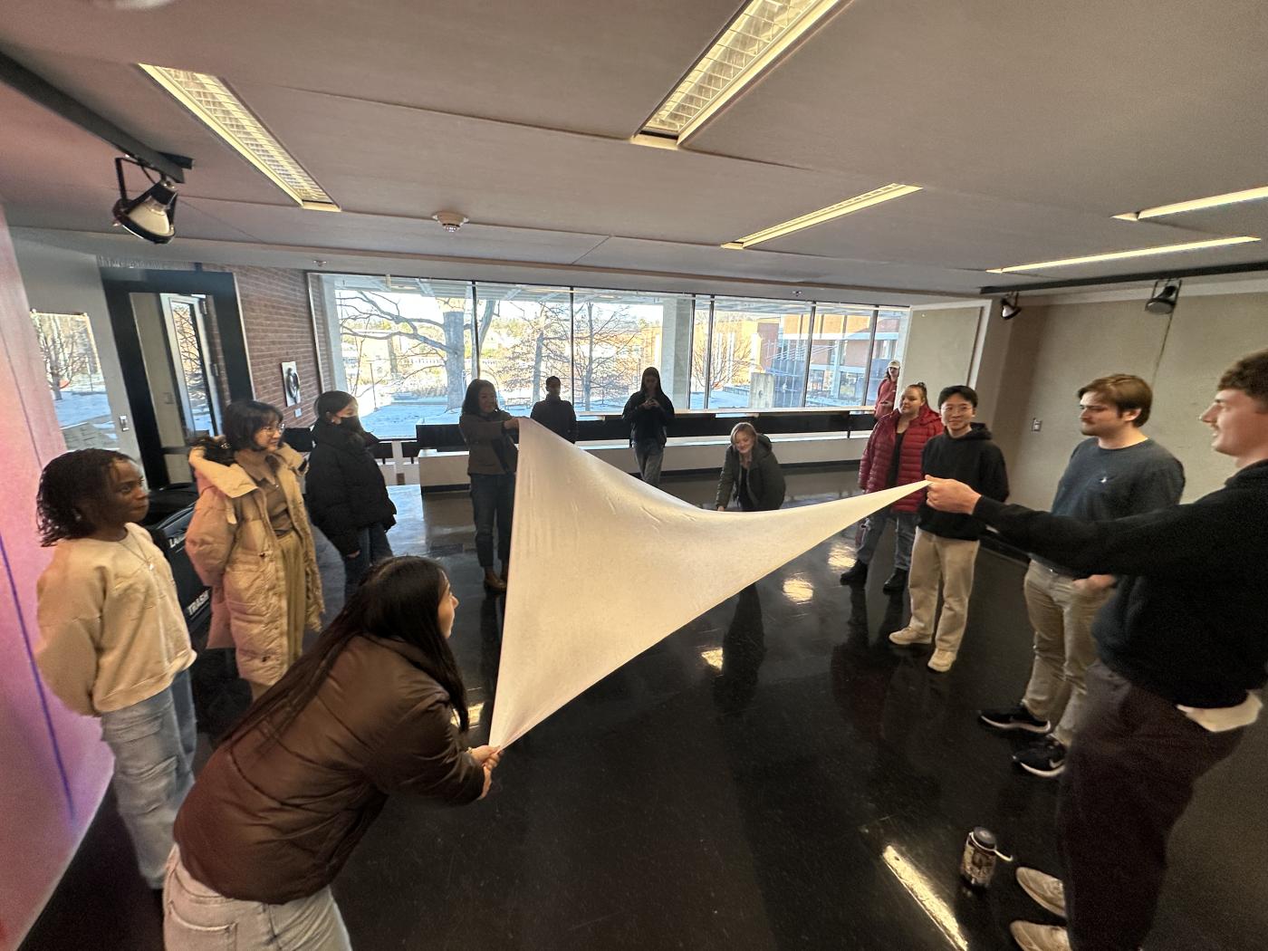 Adaptive Shelter Healing Landscape_Fabric Stretching Demo
