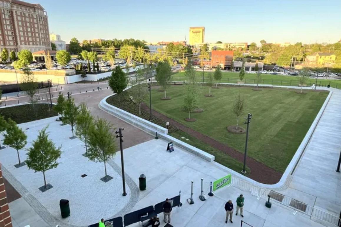 Fifth Third Park in Spartanburg Opening Day photo by Thomas Baker for Michael Vergason Landscape Architects