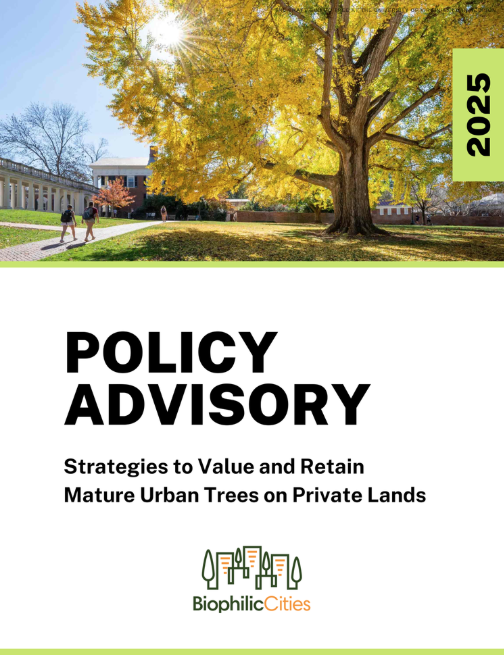 Biophilic Cities Policy Advisory Cover