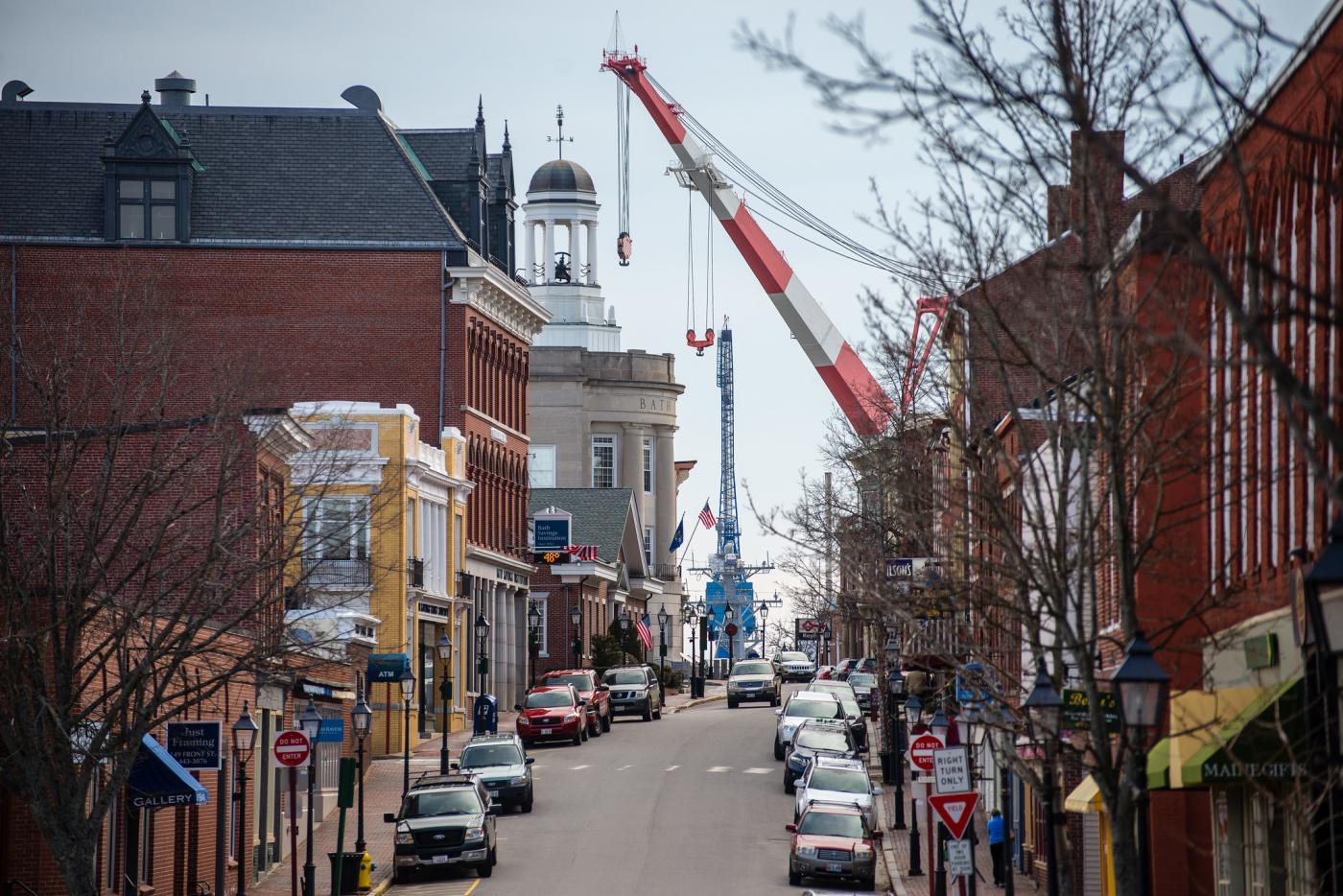 Front Street in Bath, Maine