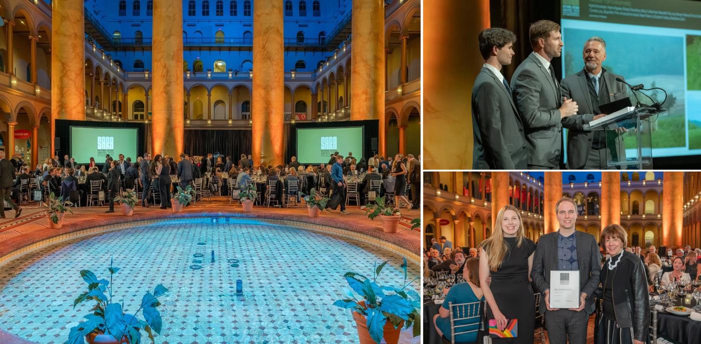 Composite images of Gala Awards Ceremony at the National Building Museum